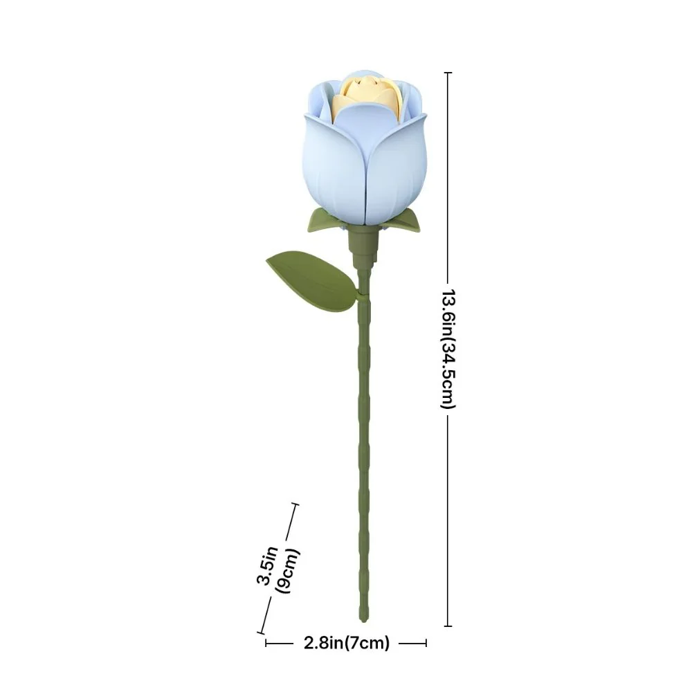 3D Puzzle - Blue Rose - Image 5