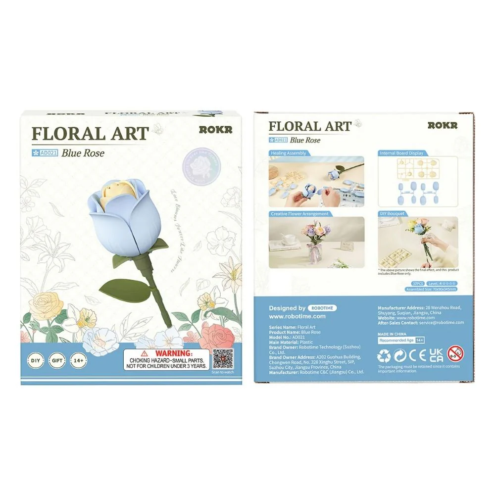 3D Puzzle - Blue Rose - Image 6