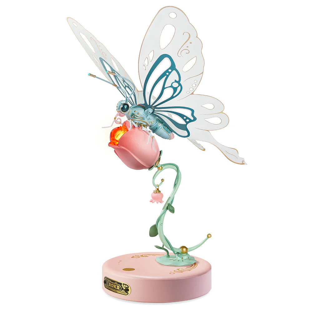 3D Puzzle - Butterfly and Rose - Image 2