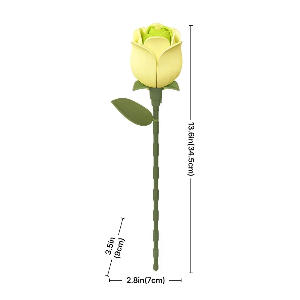 3D Puzzle - Green Rose - Image 5