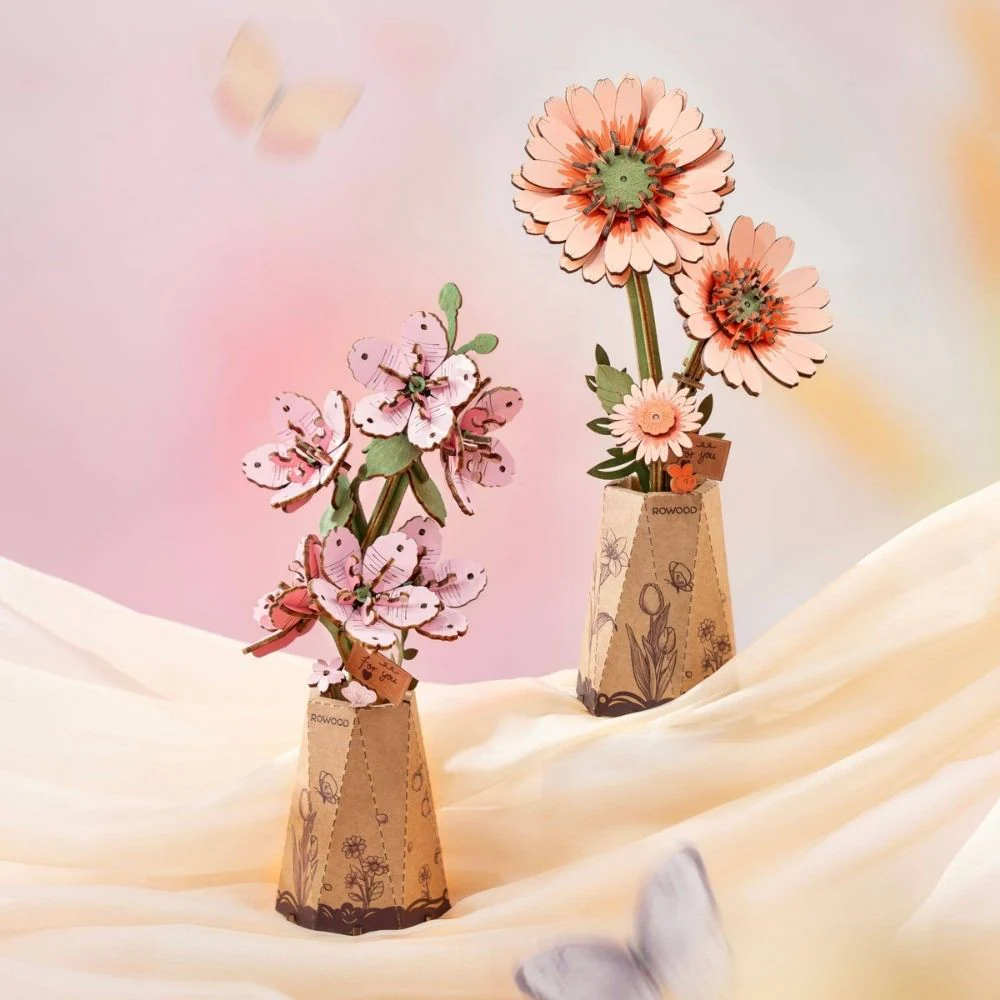 3D Puzzle - Light Orange Gerbera - Image 10