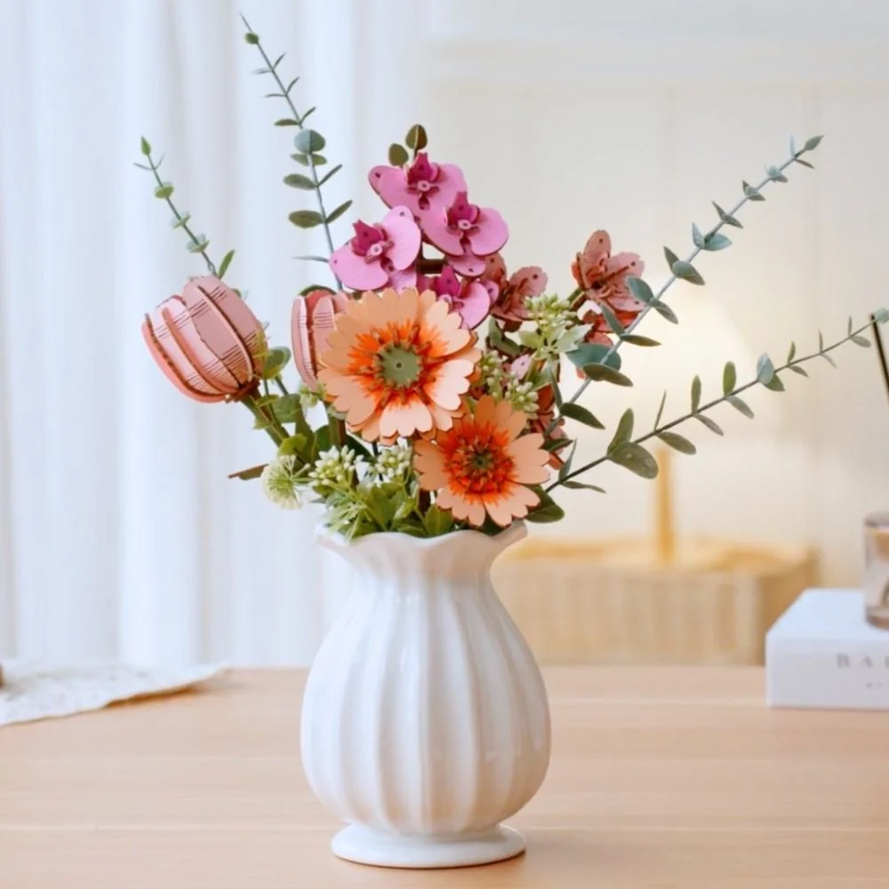 3D Puzzle - Light Orange Gerbera - Image 9