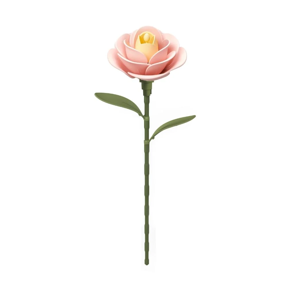 3D Puzzle - Light Pink Camellia