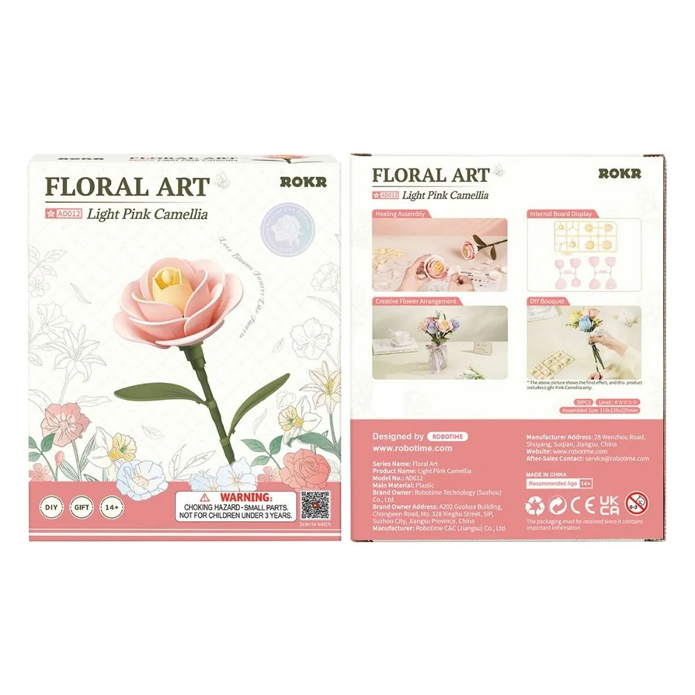 3D Puzzle - Light Pink Camellia - Image 6