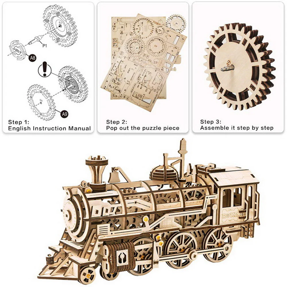 3D Puzzle - Locomotive - Image 9