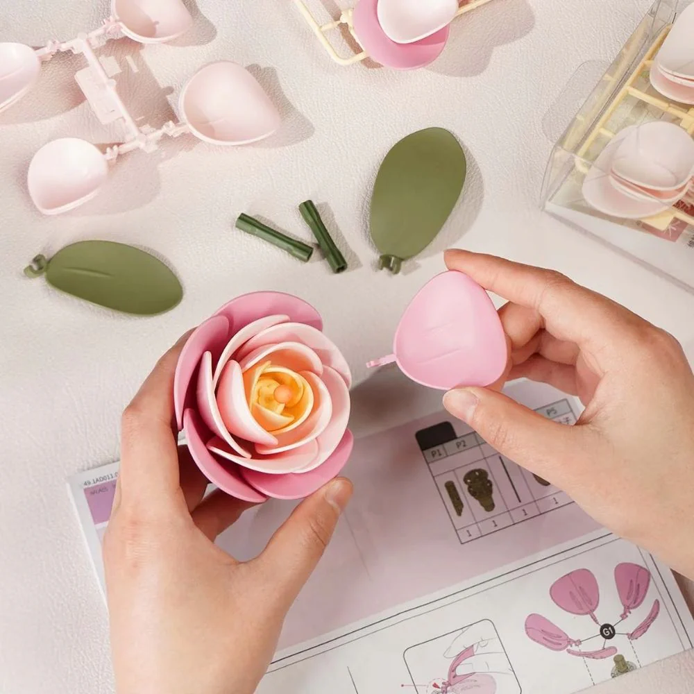 3D Puzzle - Pink Camellia - Image 6