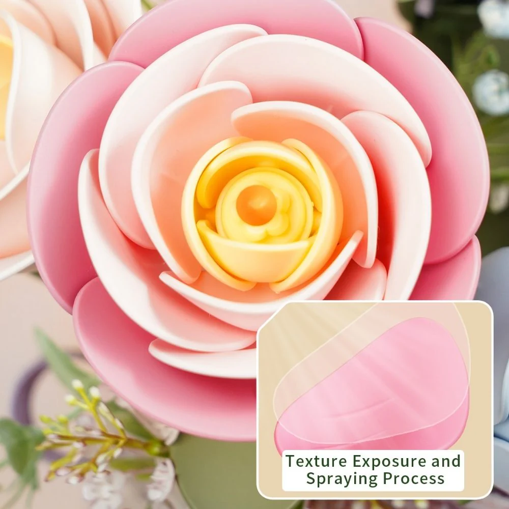 3D Puzzle - Pink Camellia - Image 7