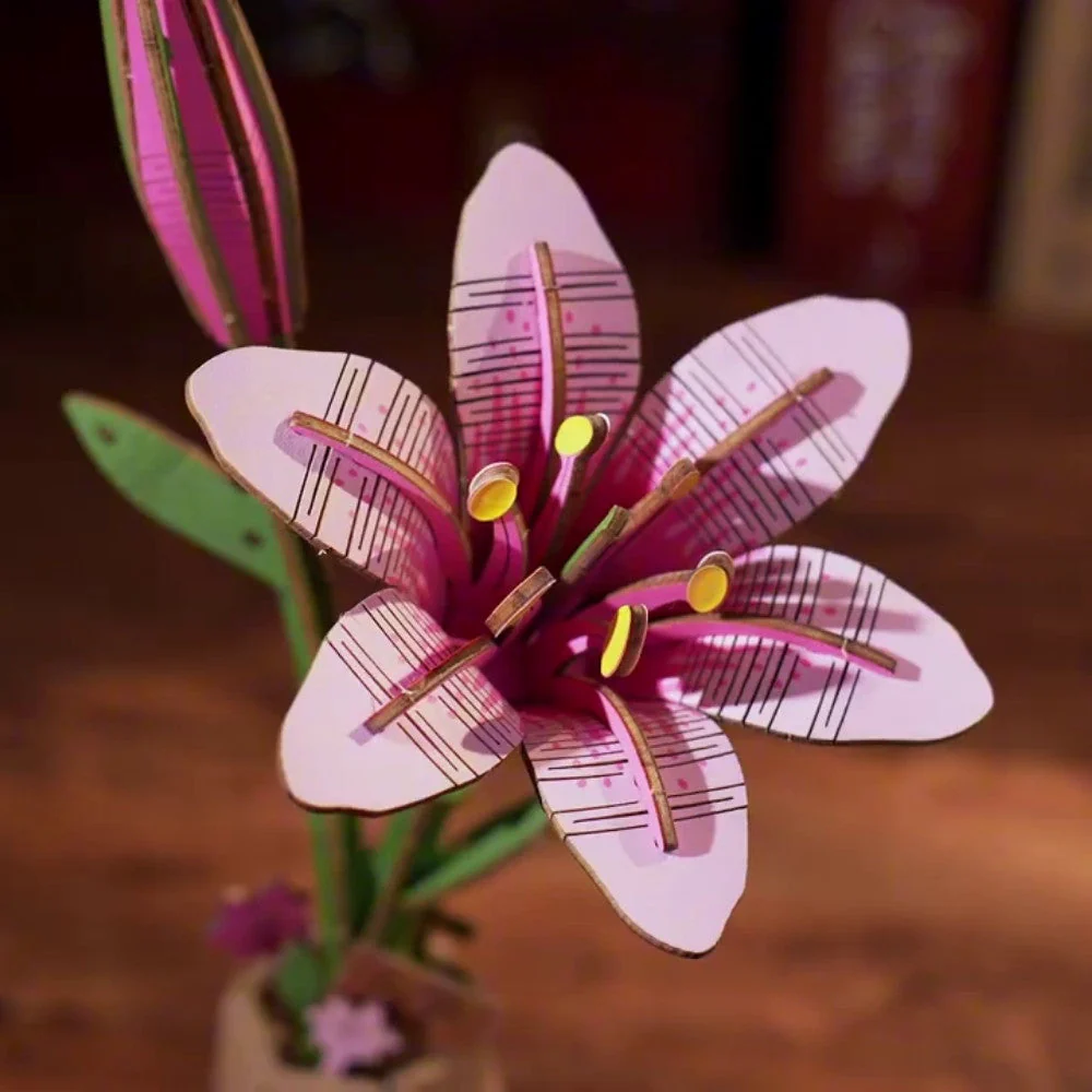 3D Puzzle - Pink Lily - Image 8