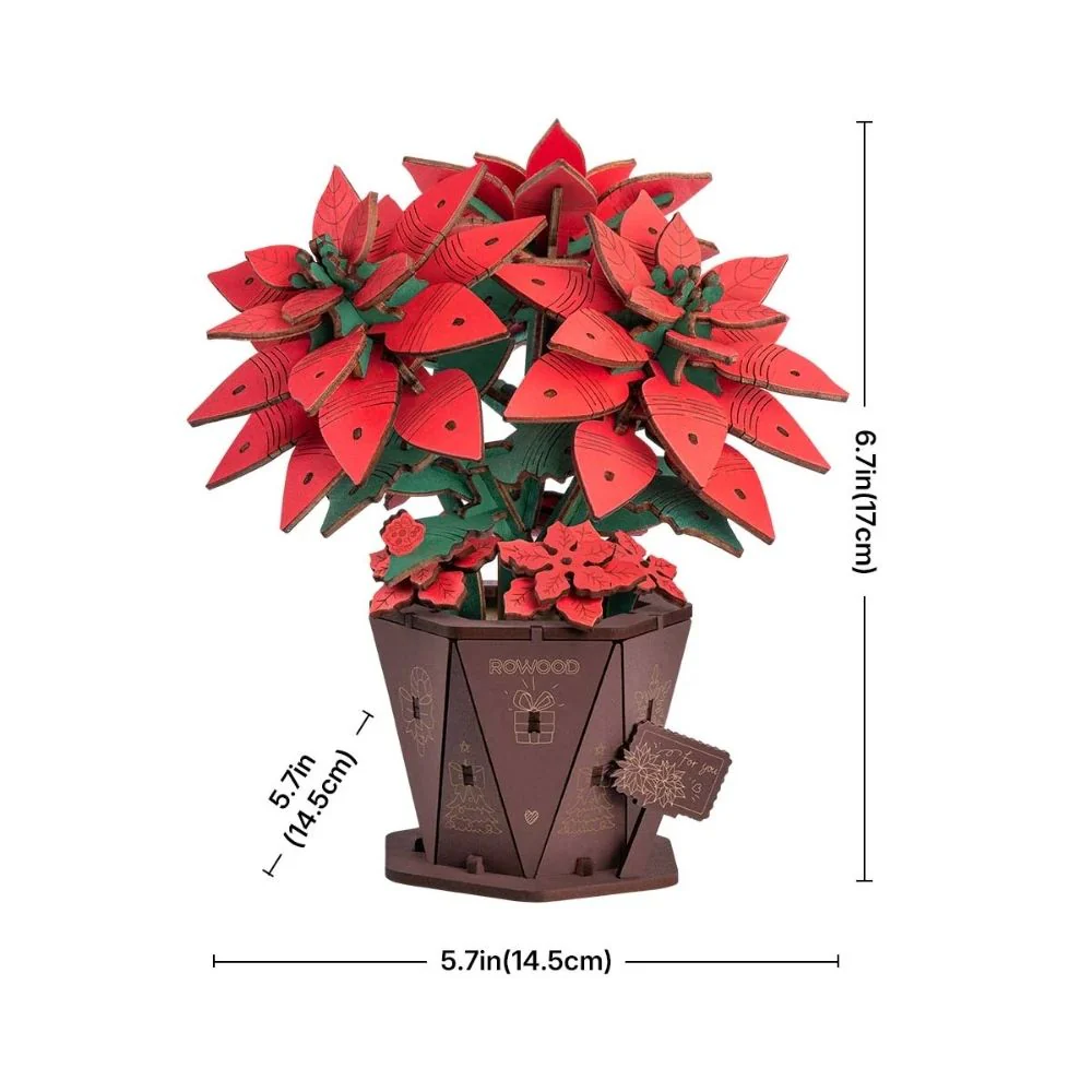 3D Puzzle - Poinsettia - Image 11