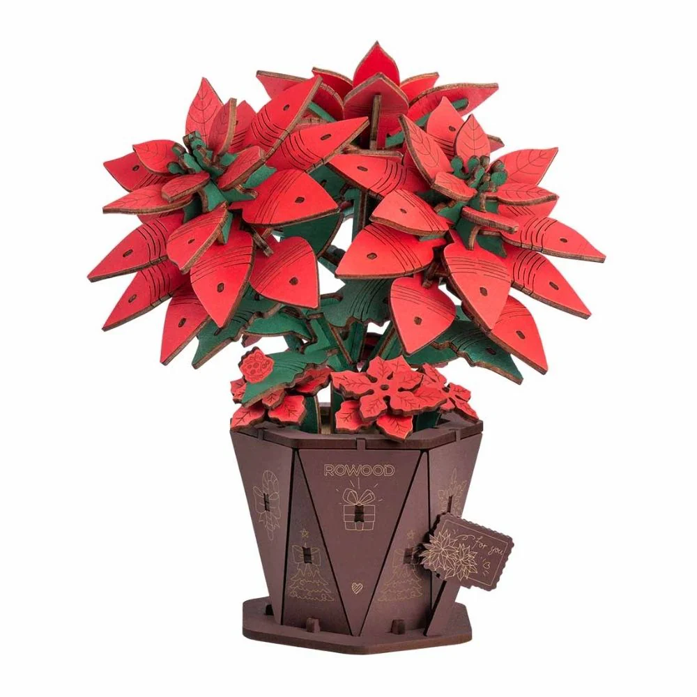 3D Puzzle - Poinsettia - Image 2