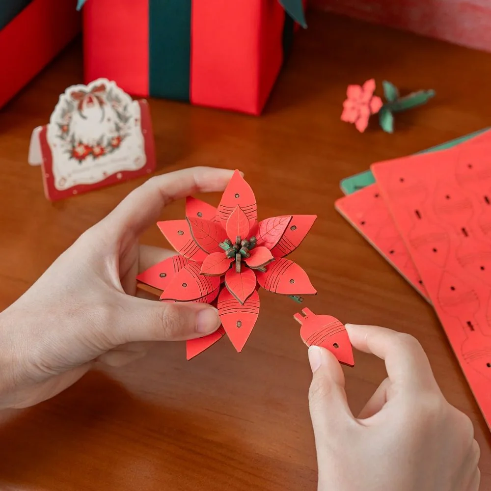 3D Puzzle - Poinsettia - Image 5