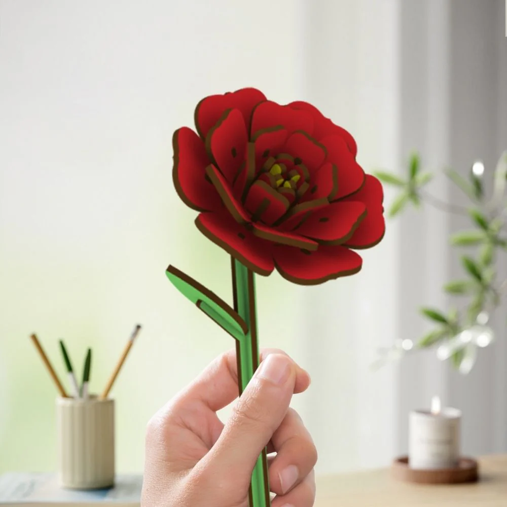 3D Puzzle - Pretty Camellia - Image 4