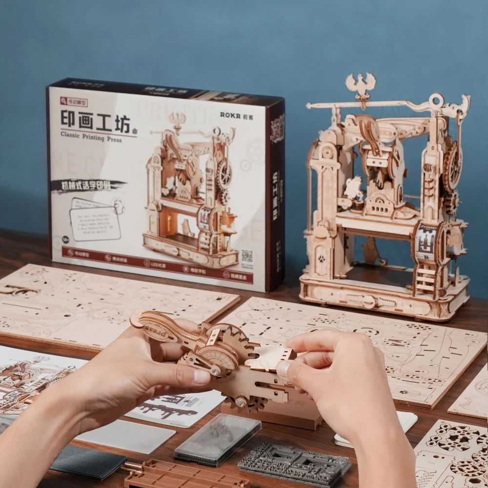 3D Puzzle - Printing Press - Image 11