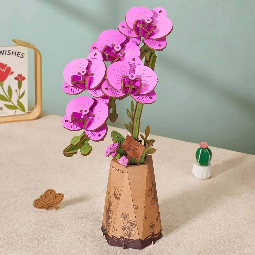 3D Puzzle - Purple Moth Orchid