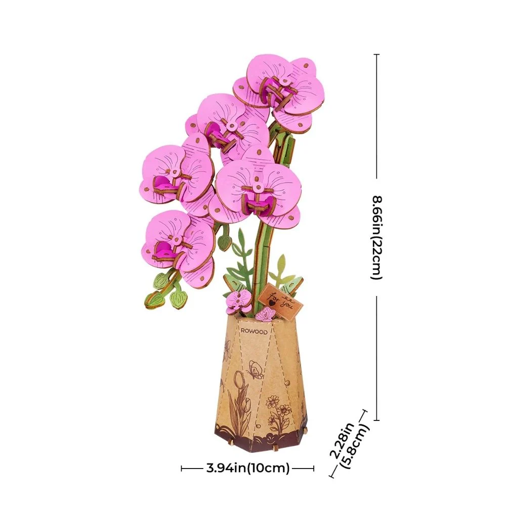 3D Puzzle - Purple Moth Orchid - Image 11
