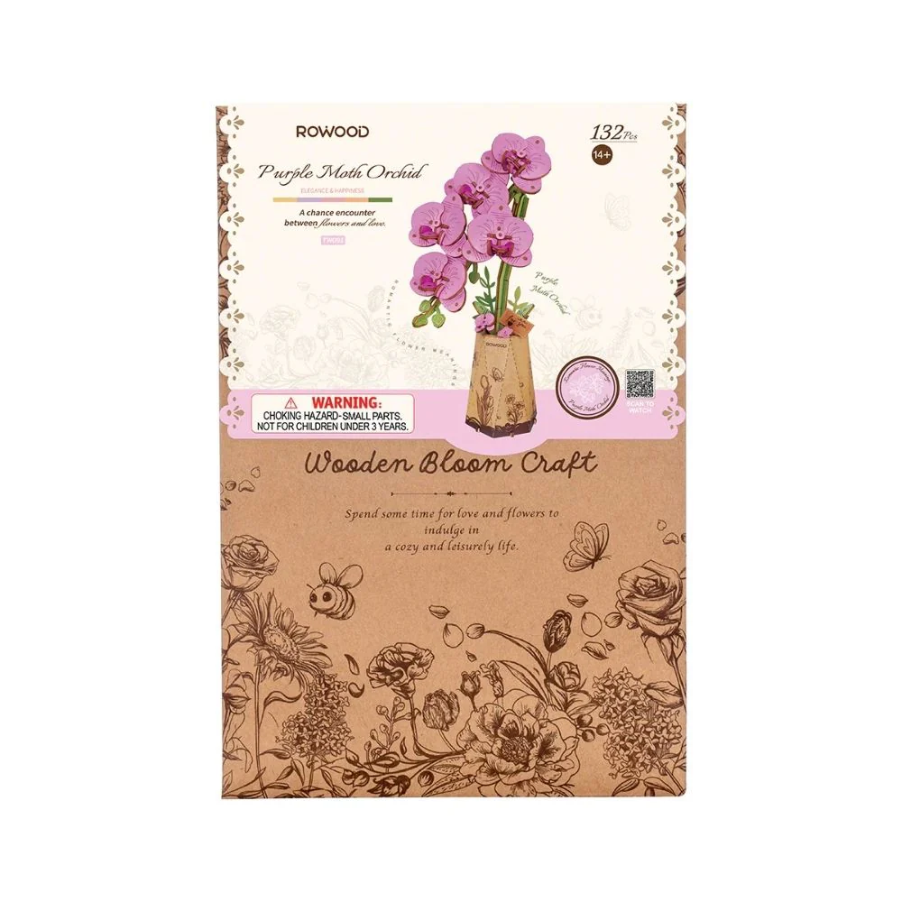 3D Puzzle - Purple Moth Orchid - Image 12