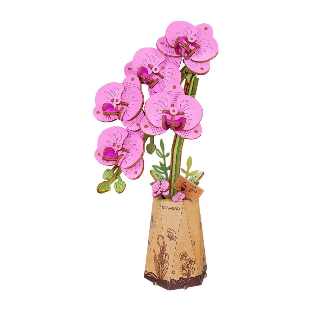 3D Puzzle - Purple Moth Orchid - Image 2