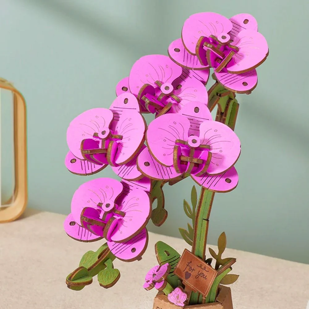 3D Puzzle - Purple Moth Orchid - Image 3