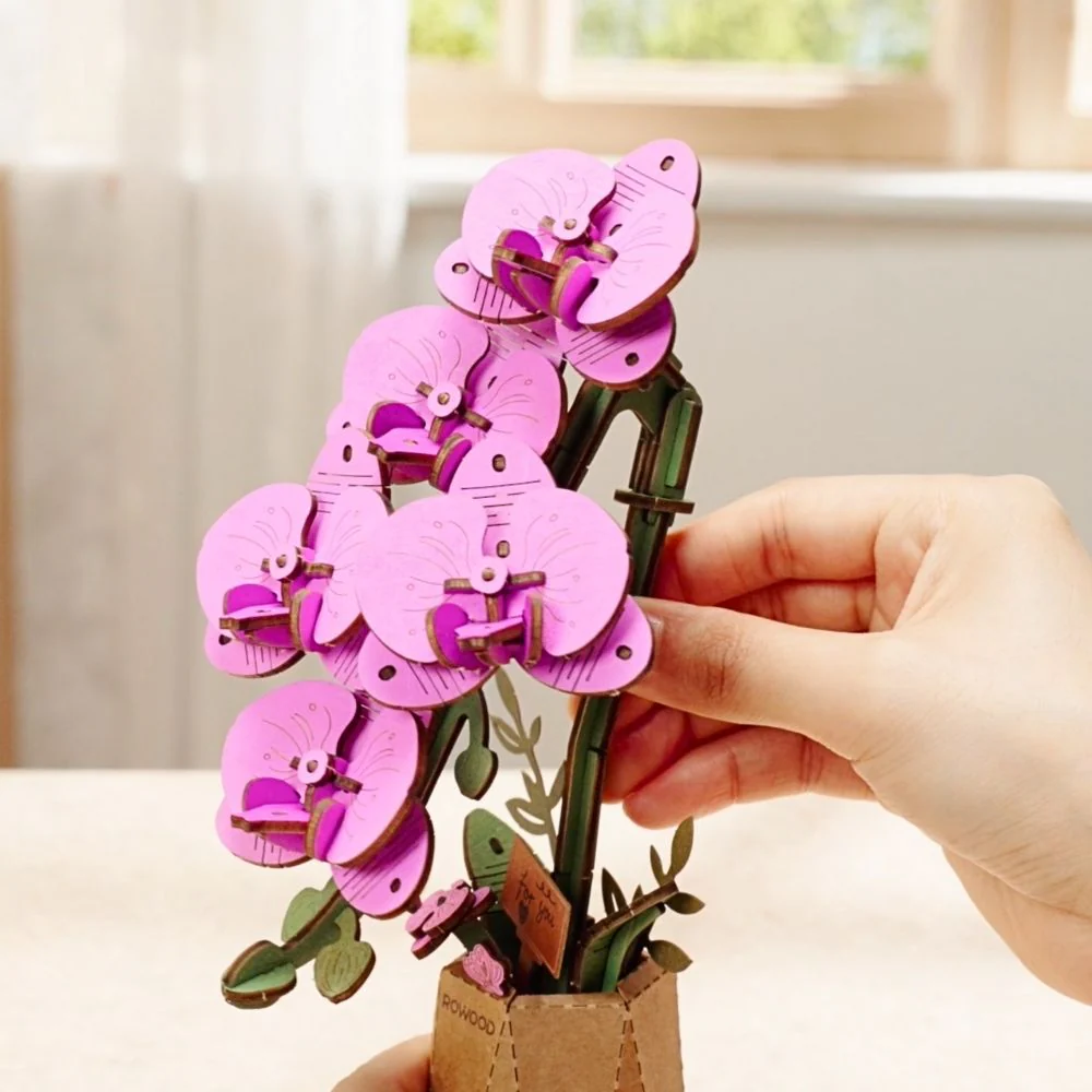 3D Puzzle - Purple Moth Orchid - Image 6