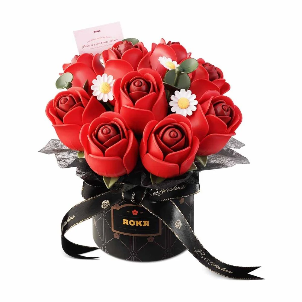 3D Puzzle - Red Rose Bouquet - Image 2