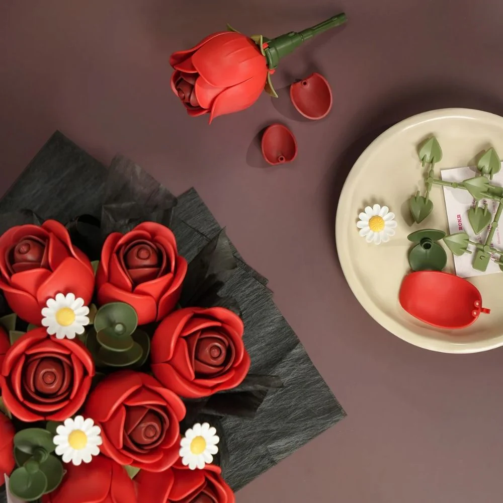 3D Puzzle - Red Rose Bouquet - Image 6