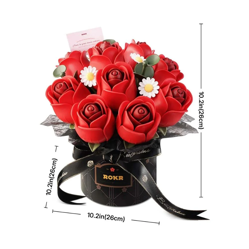 3D Puzzle - Red Rose Bouquet - Image 8