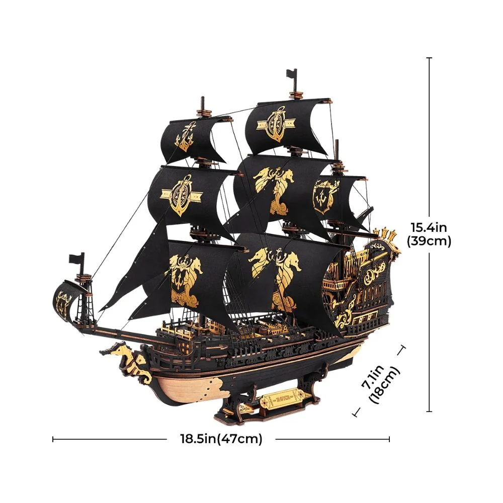 3D Puzzle - The Seahorse Barque - Image 11