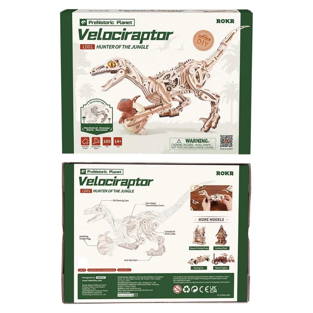 3D Puzzle - Velociraptor - Image 12