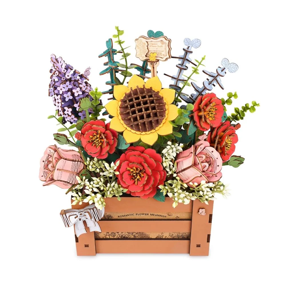 3D Puzzle - Wooden Bloom Box - Image 2