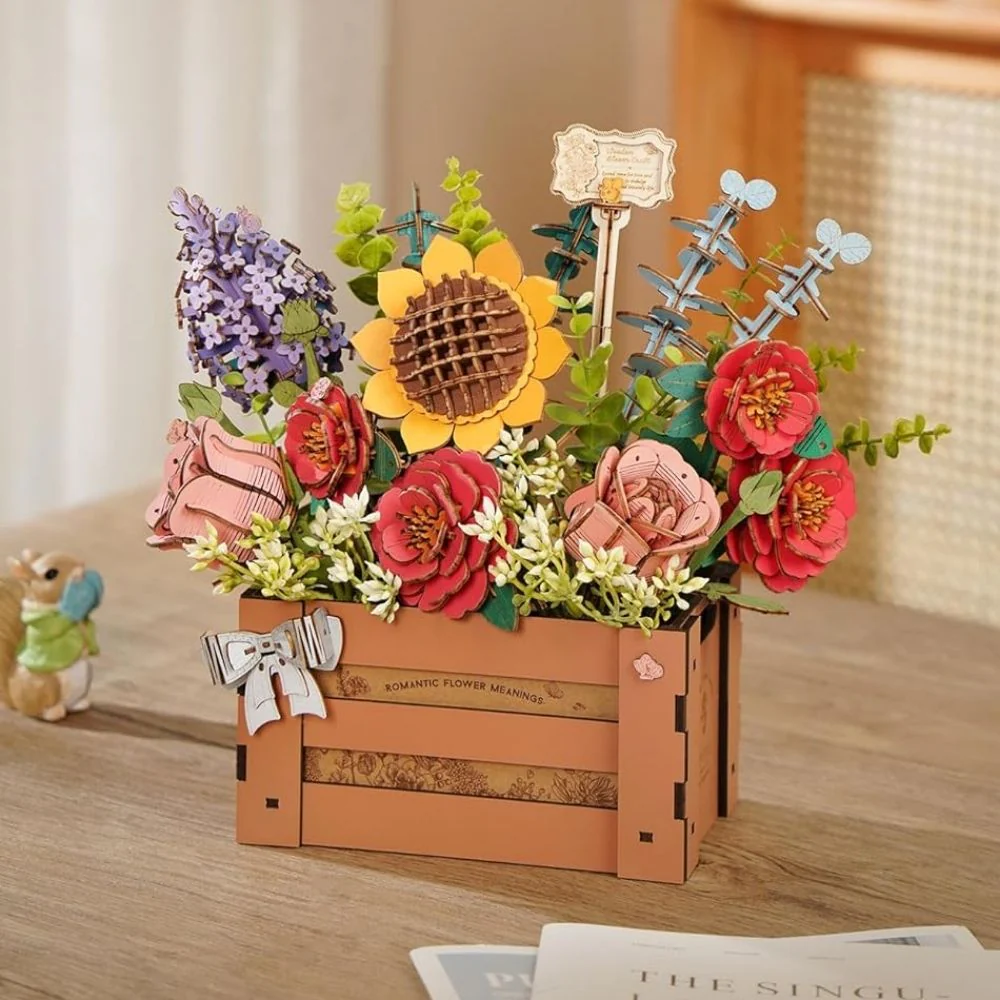 3D Puzzle - Wooden Bloom Box - Image 3