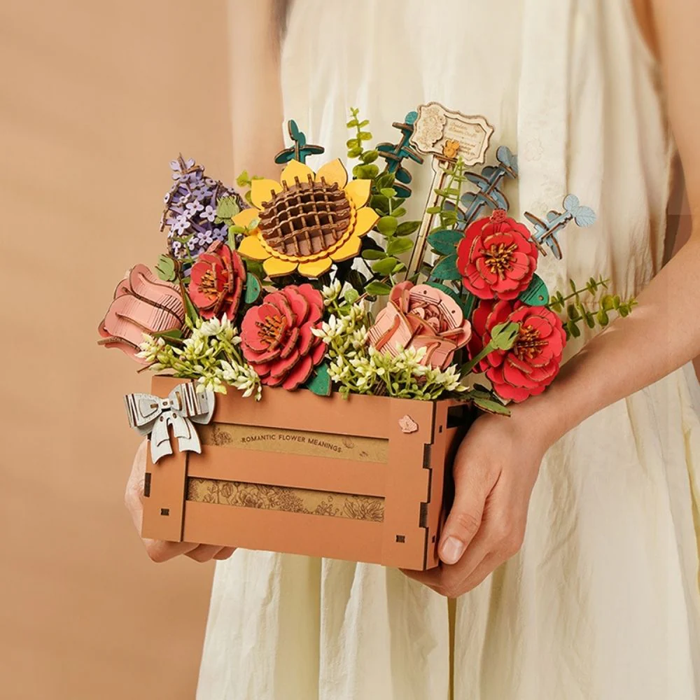3D Puzzle - Wooden Bloom Box - Image 6