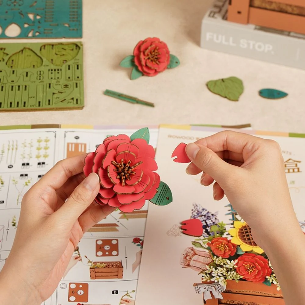 3D Puzzle - Wooden Bloom Box - Image 7