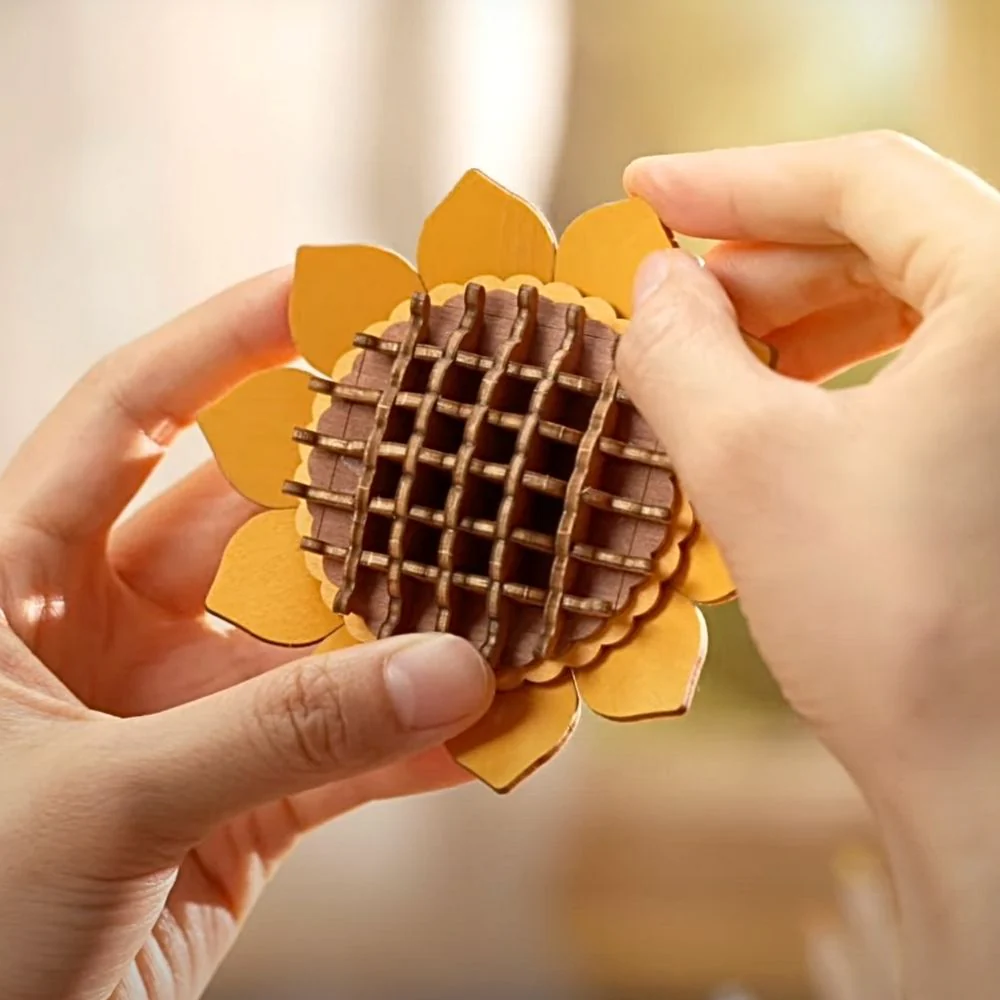 3D Puzzle - Wooden Bloom Box - Image 8