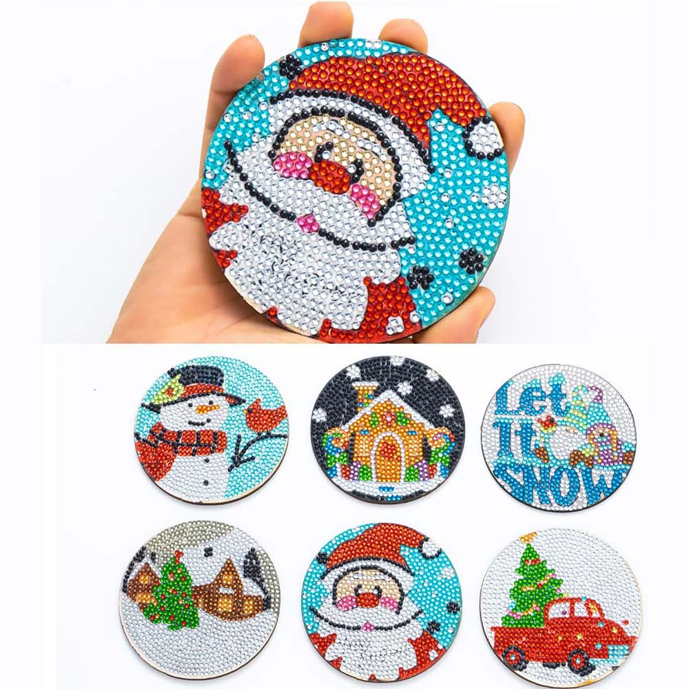 5D Diamond Art Coaster Christmas - Image 3