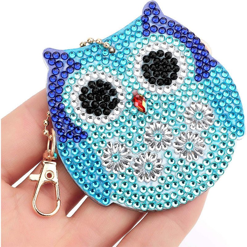 5D Diamond Art Keychain Owls 5 Pieces - Image 3