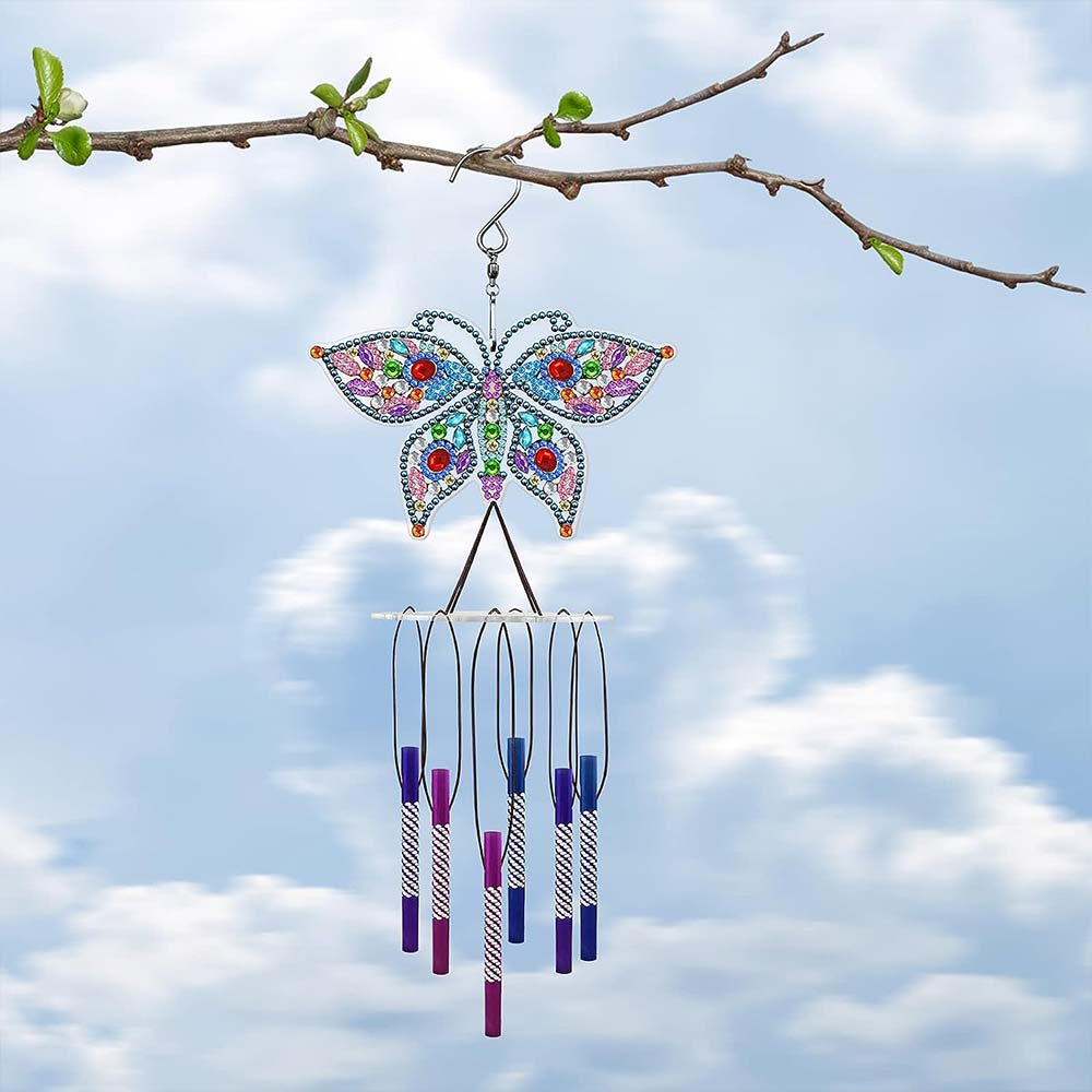 5D Diamond Art Wind Chime Butterfly - Image 3