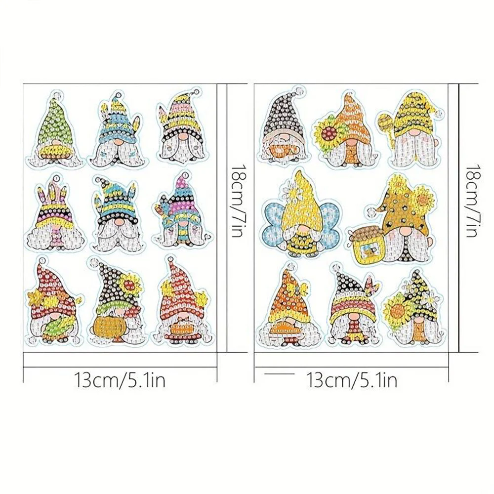 5D Diamond Painting 17 Sticker Gnome - Image 3