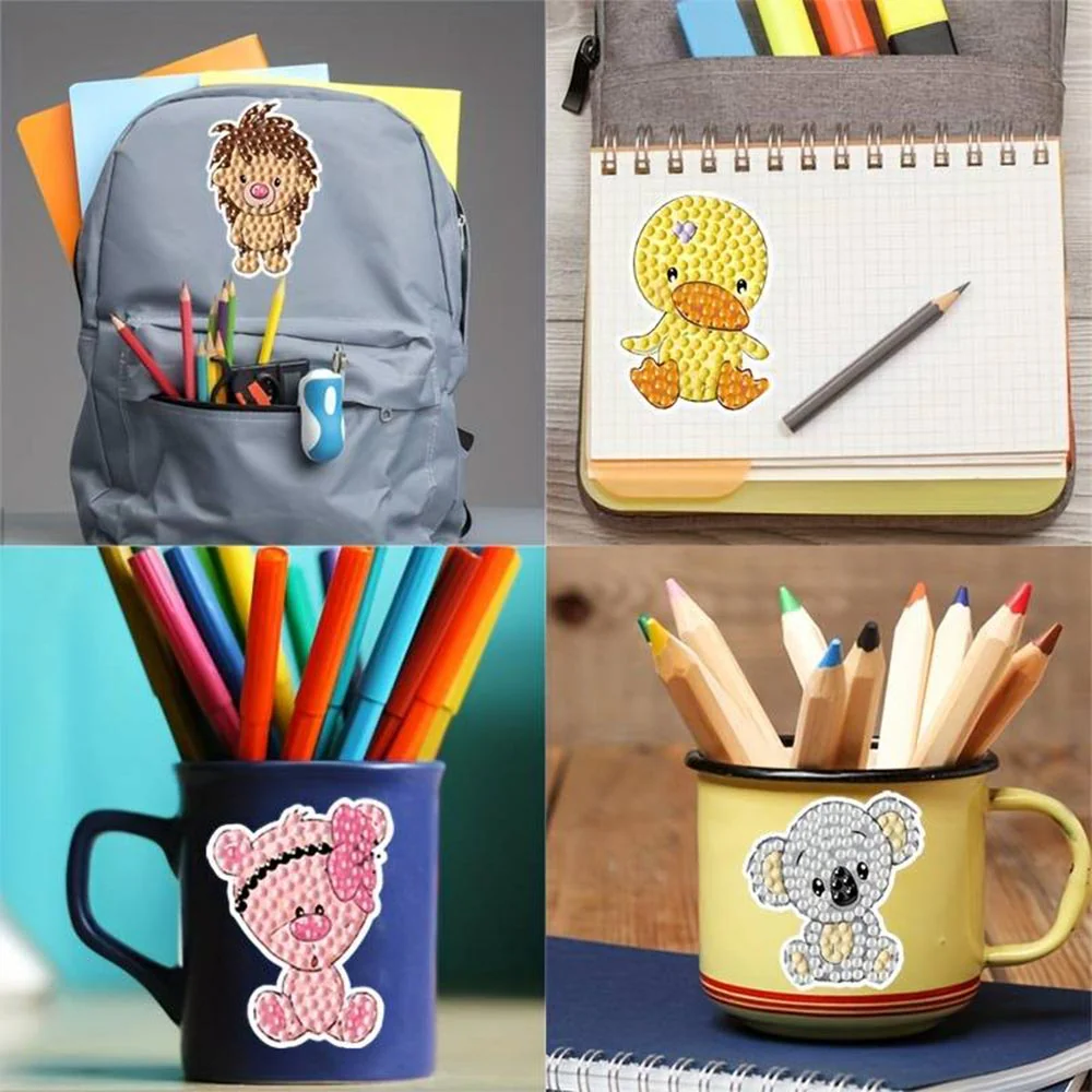 5D Diamond Painting 18 Animal Sticker - Image 3