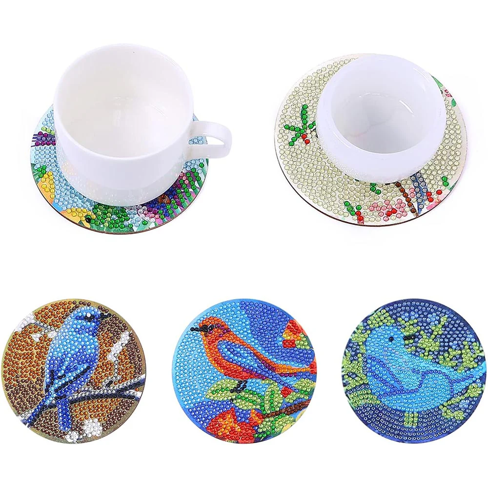 5D Diamond Painting Coaster Birds - Image 4