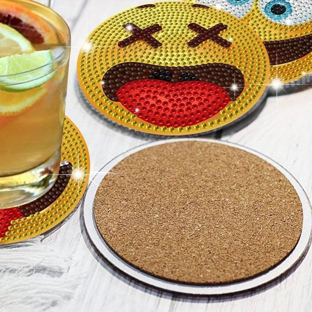 5D Diamond Painting Coaster Emoji - Image 4