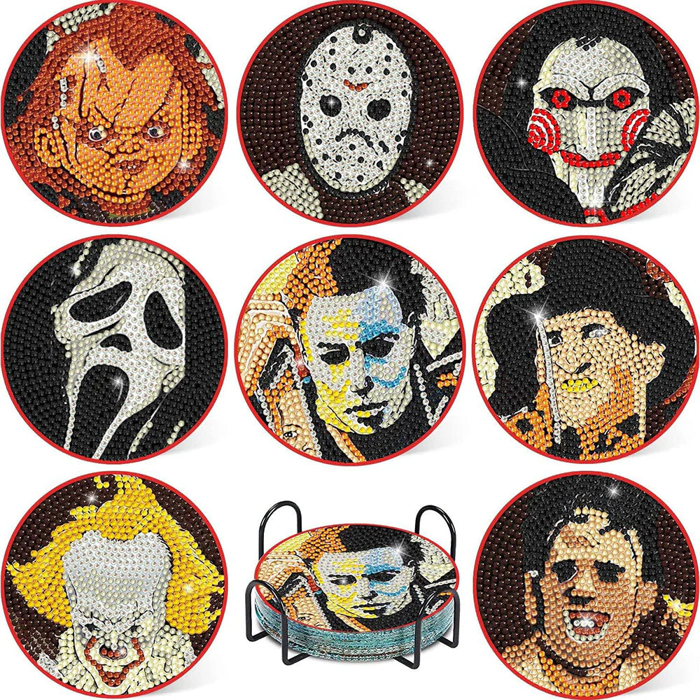 5D Diamond Painting Coaster Halloween