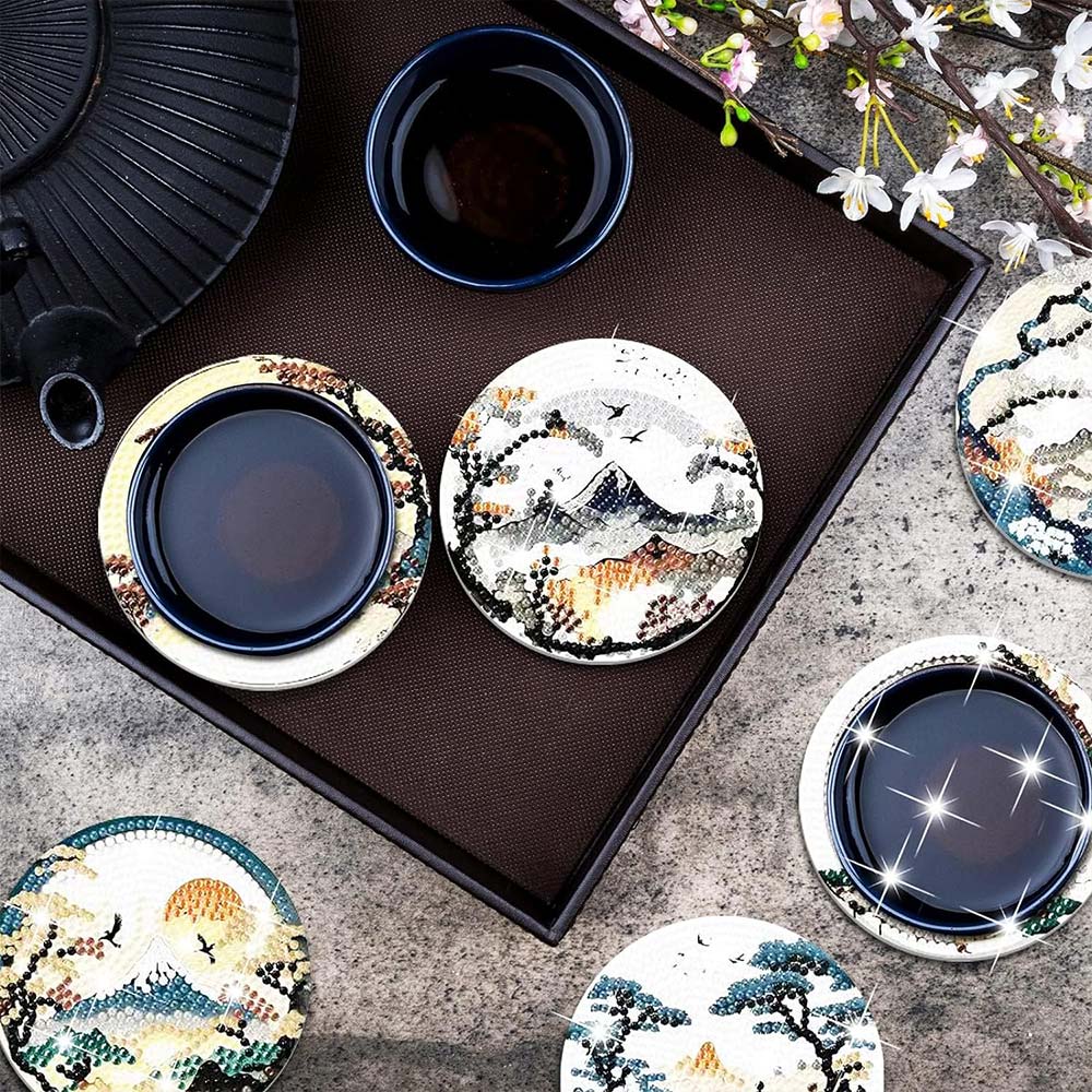 5D Diamond Painting Coaster Landscape - Image 2