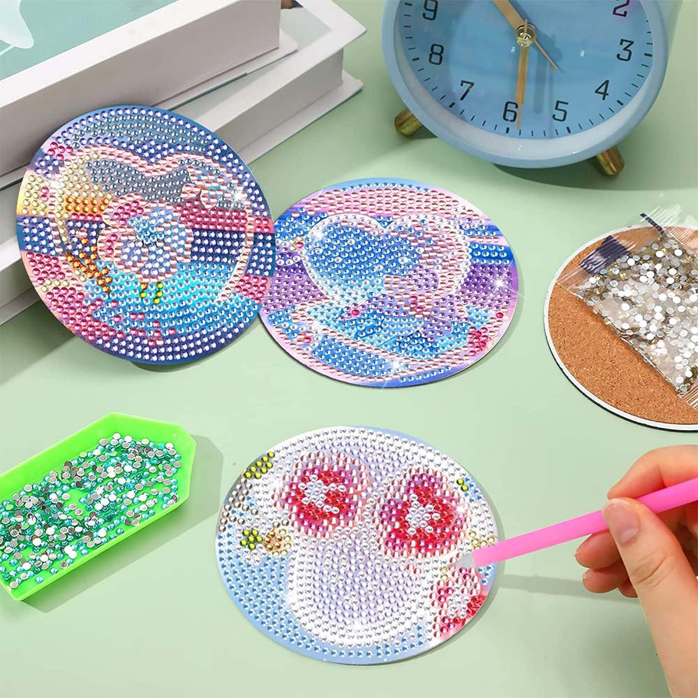 5D Diamond Painting Coaster Love - Image 2