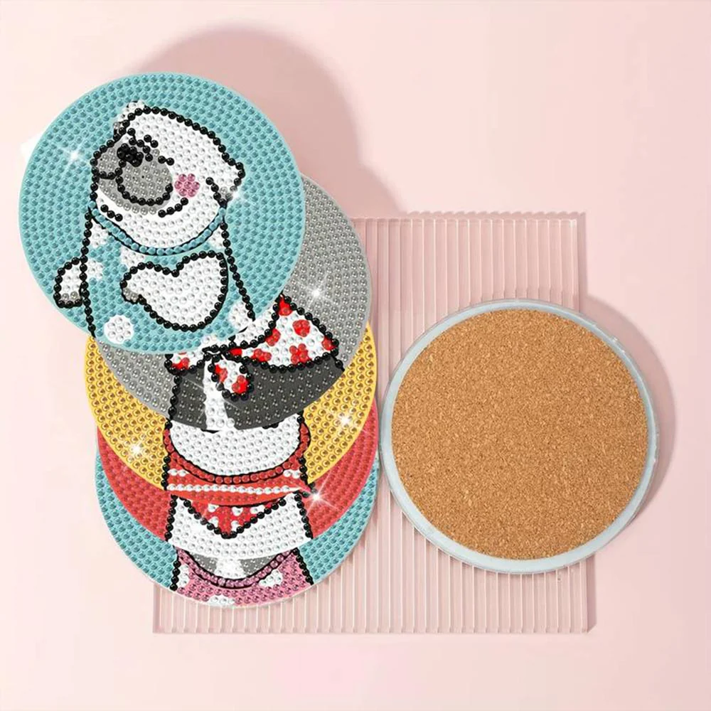 5D Diamond Painting Coaster Lucky Dogs - Image 4