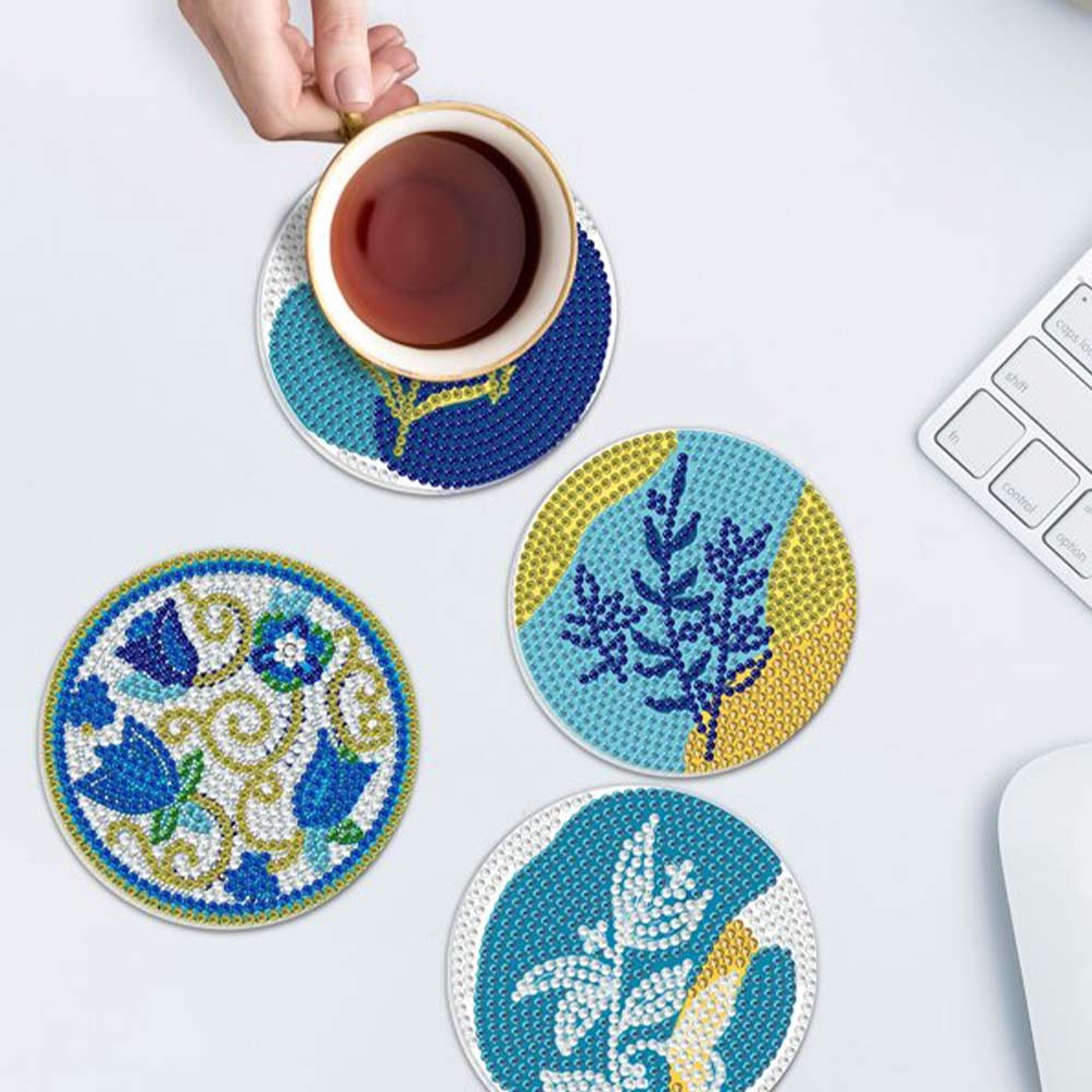 5D Diamond Painting Coaster Plants - Image 3