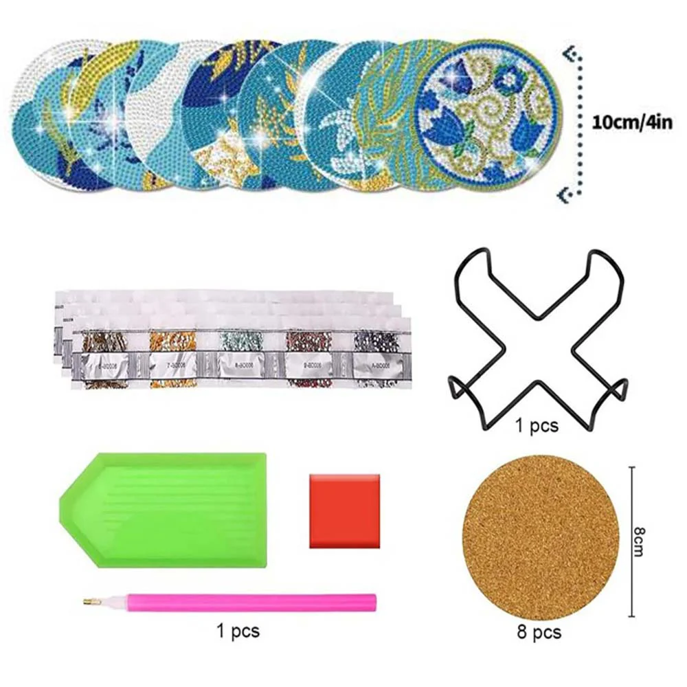 5D Diamond Painting Coaster Plants - Image 5