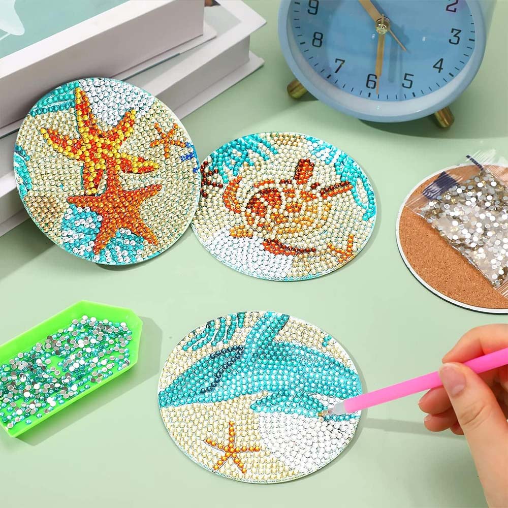 5D Diamond Painting Coaster Underwater - Image 3