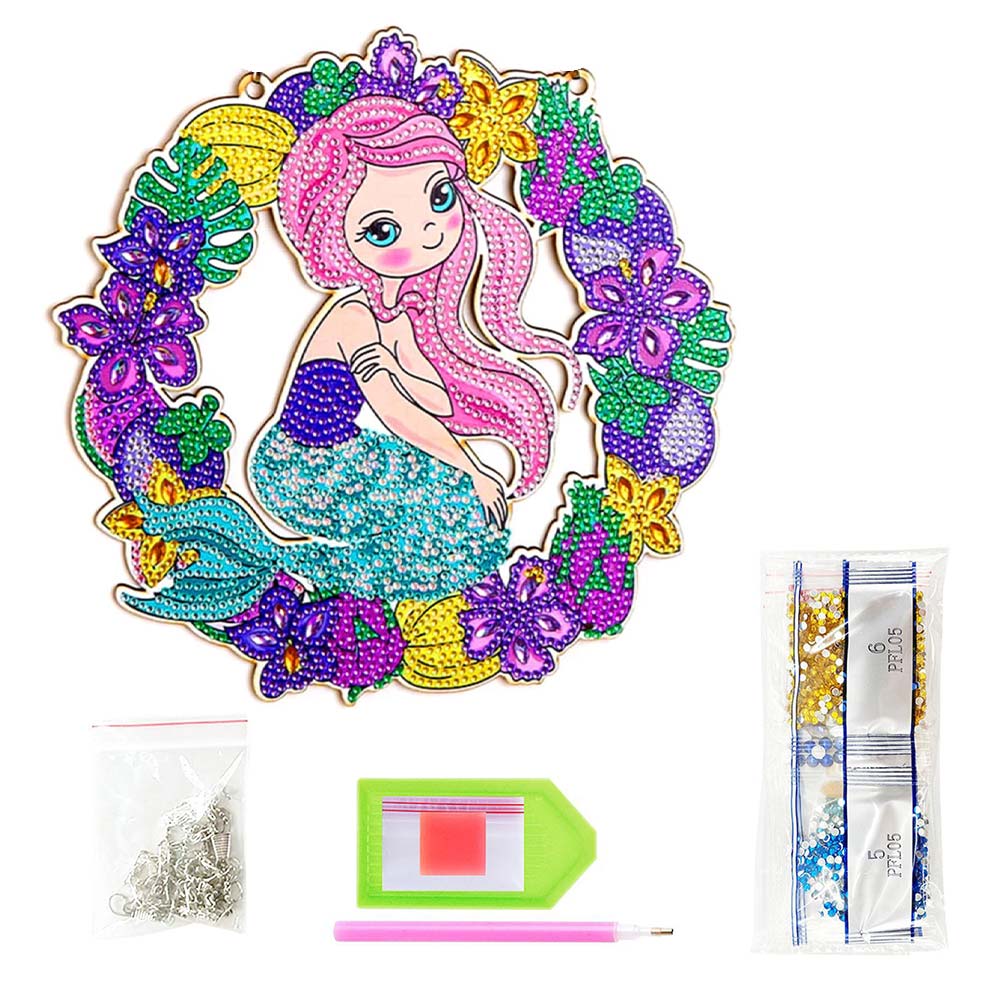 5D Diamond Painting Door Hanger Mermaid - Image 2