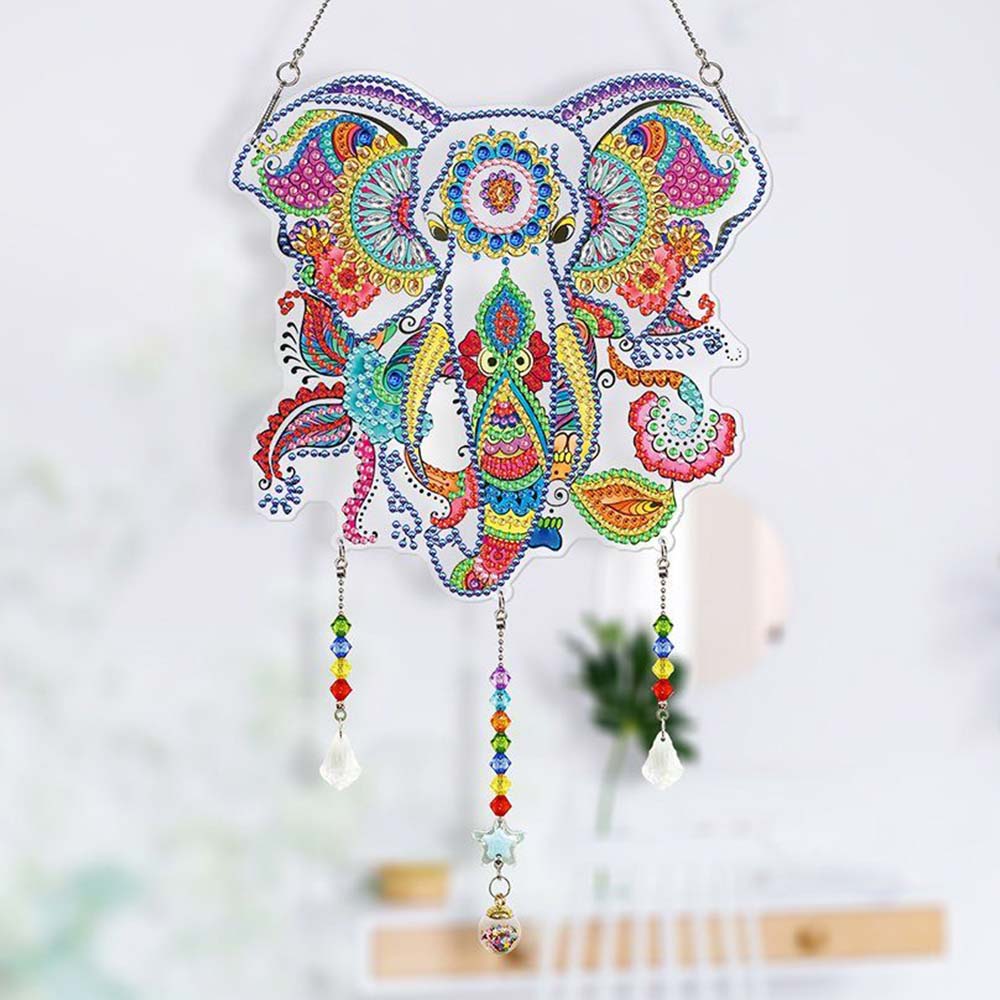 5D Diamond Painting Door Hanger with Elephant - Image 2
