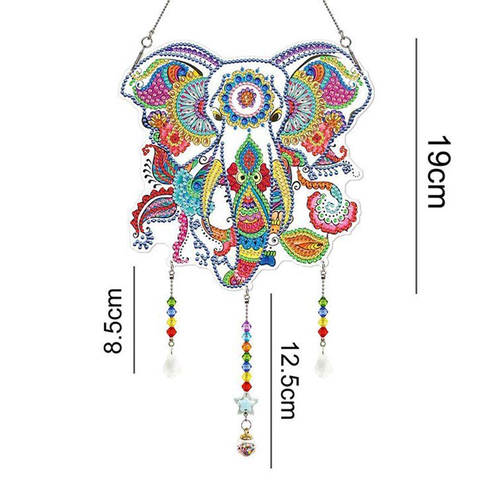 5D Diamond Painting Door Hanger with Elephant - Image 3